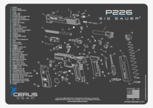 Best Sig 226 Image Schematics Pistol Maintenance Pad - Sig Sauer P226 Schematic