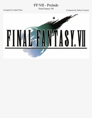 Prelude Sheet Music Composed By Composed By Nobuo Uematsu - Final Fantasy 7 Icon