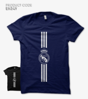 Real Madrid Lines Half Sleeves Tshirt - T Shirt