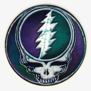 Grateful Dead Steal Your Face Batik - Batik Steal Your Face Art Decal Window Sticker