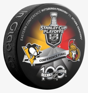 Ottawa Senators Eastern Conference Final Dueling Puck - Pittsburgh Penguins