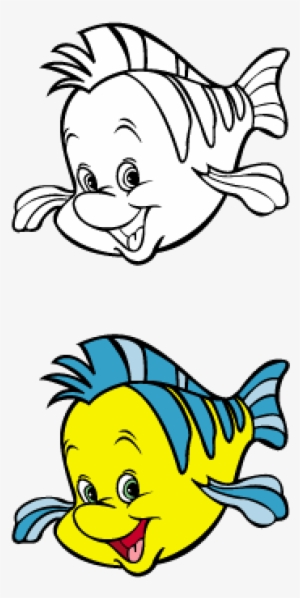 The Little Mermaid - Little Mermaid Flounder Svg