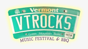 Beer, Bbq And Music For A Cause - Vermont License Plate