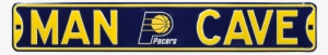 Indiana Pacers “man Cave” Authentic Street Sign - Authentic Street Signs Man Cave Chevy Steel Sign