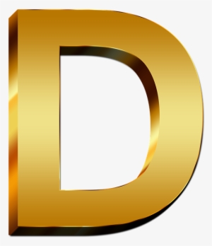 Letter D Png - Golden D Png