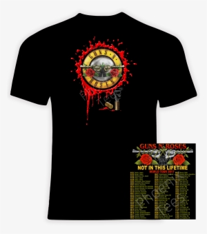 Guns N' Roses 2017 Not In This Lifetime - Pink Beautiful Trauma Tour Shirts