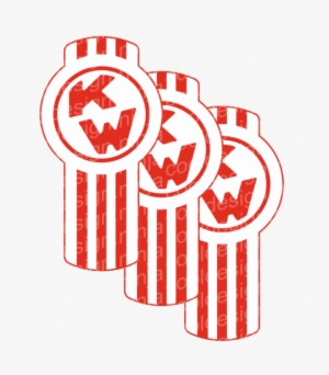 Orange And White Kenworth Kit Emblem Skins