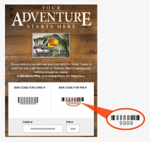 Back Of Gift Card Back Of Egift Card - Bass Pro Shops Fishing Egift Card -