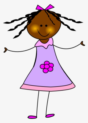 Clipart African American Girl - African American Girl Clipart