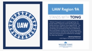 Team Tong Is Growing Every Day As Democratic Leaders - United Automobile Workers