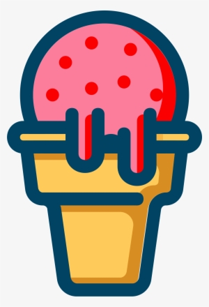 Strawberry Ice Cream Clipart - Ice Cream Vector