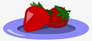 Strawberry Clipart Apple - Plate Of Strawberries Clipart