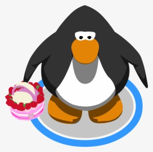 Strawberry Cake Purse In-game - Red Penguin Club Penguin
