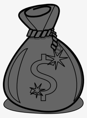 Money Bag Grey Clip Art - Money Bag Clip Art