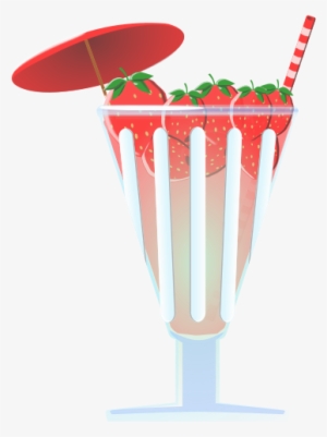Strawberry Punch Clipart Png - Erdbeerbowle Clipart