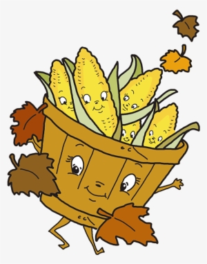 Thanksgiving Basket With Corn - Art