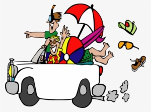 Beach Party Clipart - Vacation Cartoon