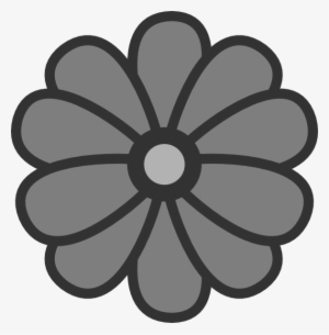 Gray Daisy Clipart Png For Web - Single Flower Coloring Pages