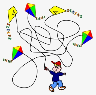 Kite String Red Also Used Clipart Schoolfreeware Https - Find Kite