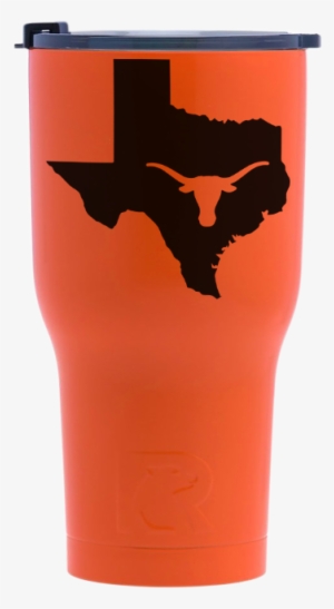 Orange With Black Tumbler - Texas Longhorns