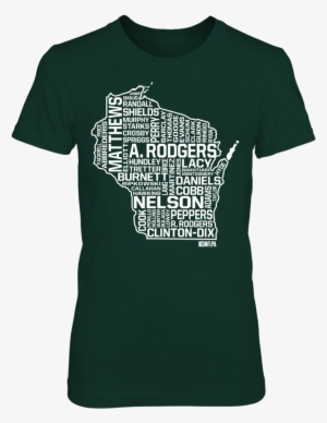 Wisconsin State Outline 2016 Roster - Aggie By Marriage T Shirt