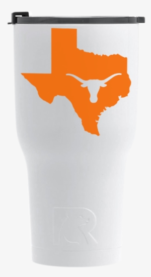 White With Orange Tumbler - Tumbler