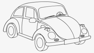 Volkswagen Clipart Outline Car - Volkswagen Beetle Para Colorear