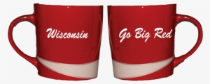 Go Big Red/wisconsin Red Mug With White Swoosh 16 Oz