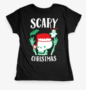 Scary Christmas Womens T-shirt - Rolling Stone Para Camiseta