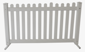 White Resin Picket Fence - Fence
