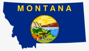 Montana - Clipart - Montana Flag And Map