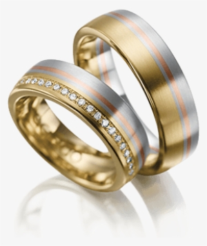 Discover The Creative Style - Trauringe Gelbgold 585 Graugold 585 Rotgold 585 Mit