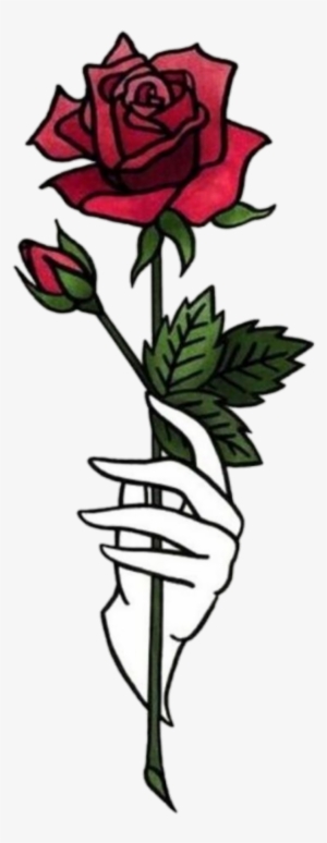 Sticker Hand Hands Tumblr Aesthetic Flower Png Rose - Shawol Rose