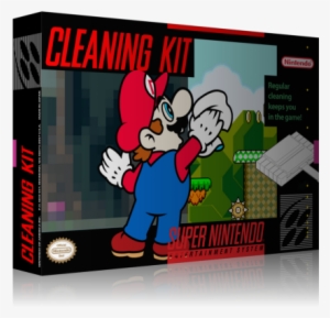 Super Nintendo Cleaning Kit Box Art Cover - Snes