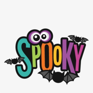 Spooky Title Svg Scrapbook Cut File Cute Clipart Files - Spooky Clipart
