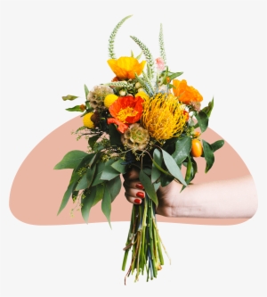 Collage Style Graphics Of Sabrina And Floral Arrangements - Long Beach