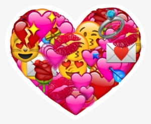List Of Emoticons For Facebook - Heart Filled With Emojis