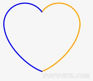 Complete The Heart By Drawing The Slanted C In The - Peceras
