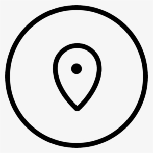 Placeholder In A Circle Outline Vector - Down Arrow In Circle