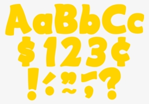 Tcr5818 Yellow Gold Funtastic 4" Letters Combo Pack - Teacher Created Resources Funtastic Letters Combo Pack
