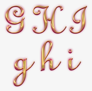 Gold Alphabet, Alphabet, Gold, Letters Png And Psd - Numeral Fonts