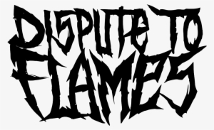 Dispute To Flames Logo Black Tshirt Dispute To Flames - T-shirt
