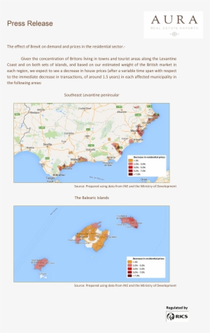 Impact On The Spanish Residential Market July - Map