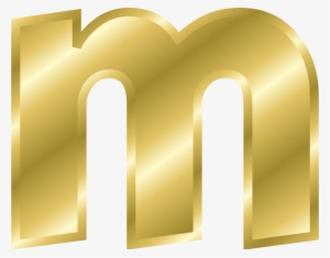 Letter Case M Alphabet Gold - Small Letter M Clipart