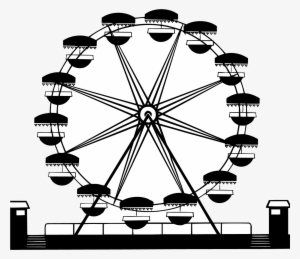 Car Ferris Wheel Wagon Clip Art - Ferris Wheel Vector Png