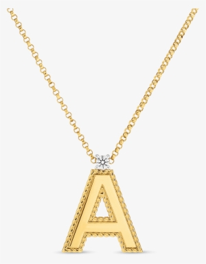 Tiny Treasures18kt Gold Princess Letters Pendants With - Pendant