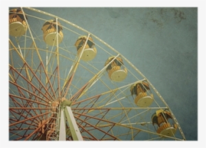 Poster: Kuzma's Aged Vintage Photo Of Carnival Ferris