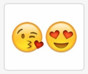 Emoji Kissy Face Kissy Face And Heart Eyes Emoji - Emoji Coeur Dans Les Yeux
