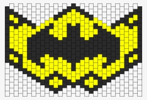 Batman Full Face Mask Bead Pattern - Alton Towers