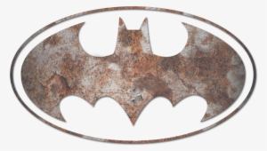 Batman Heavy Rust Logo Juniors T-shirt - Batman Signal No Background